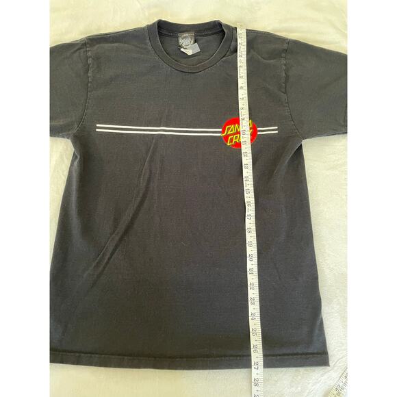 Santa Cruz Skateboards Logo Tee Black Size Medium - Picture 4 of 7
